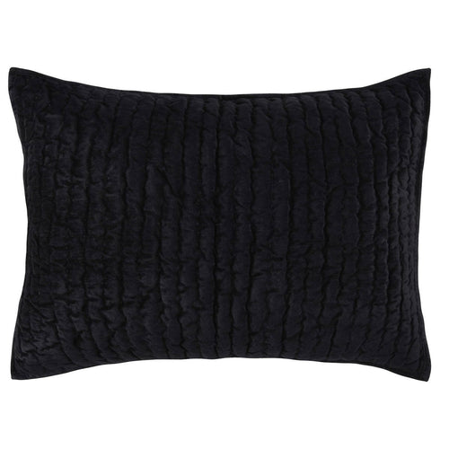 Bari Velvet Onyx Standard Sham