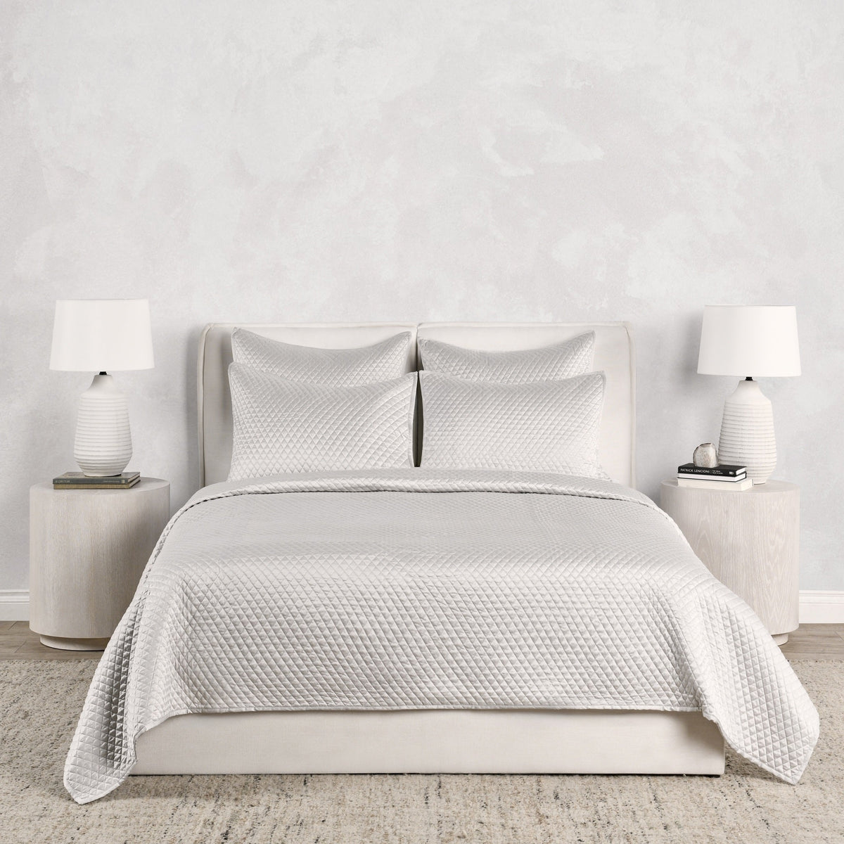 Diamond Silver Queen Quilt — view 3