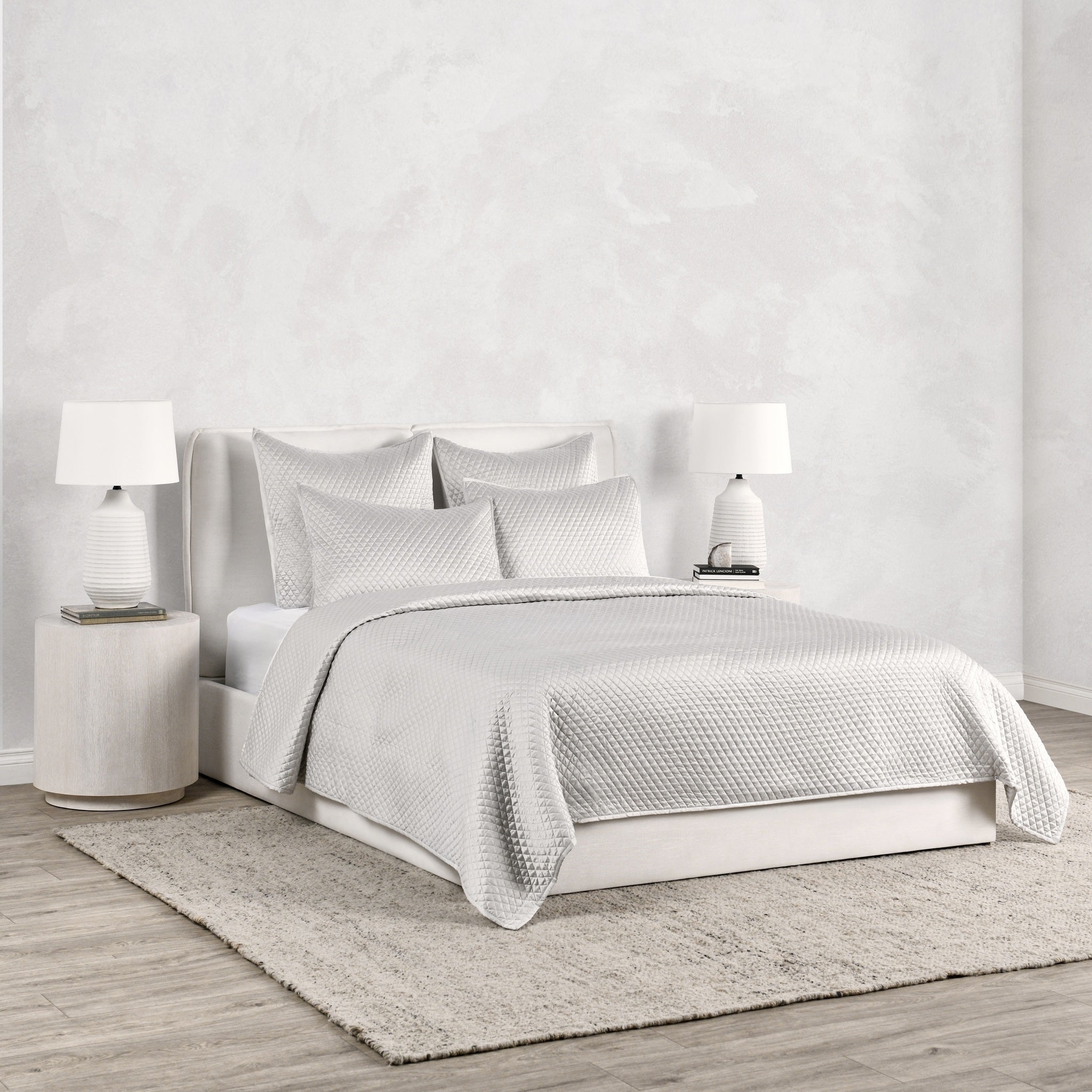 Diamond Silver Queen Quilt — view 5