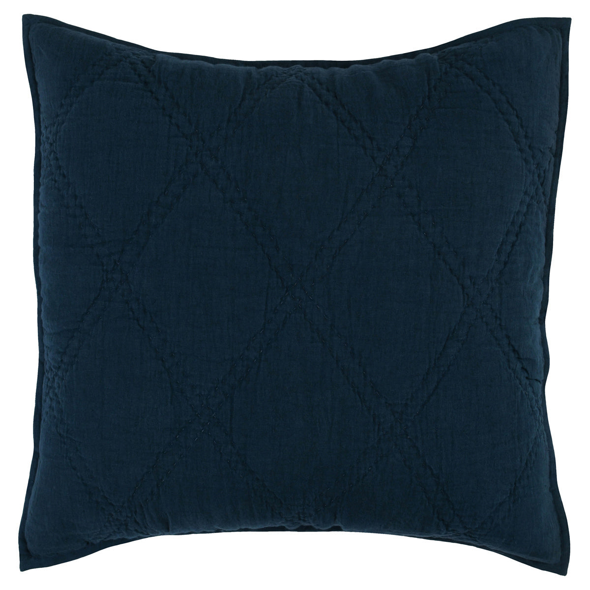 Caleb Hand Stitched Midnight Blue Euro Sham