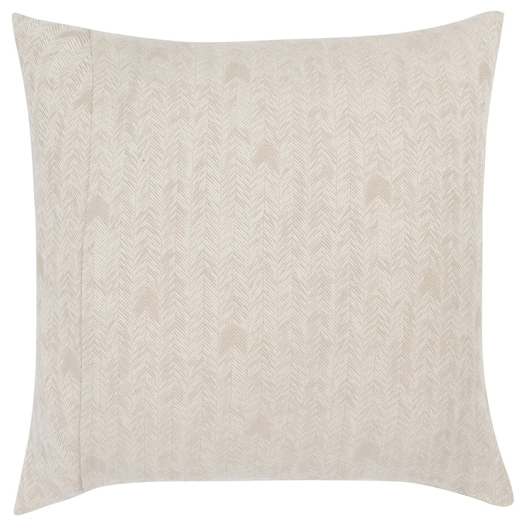 French Herringbone Natural Euro Sham — view 2