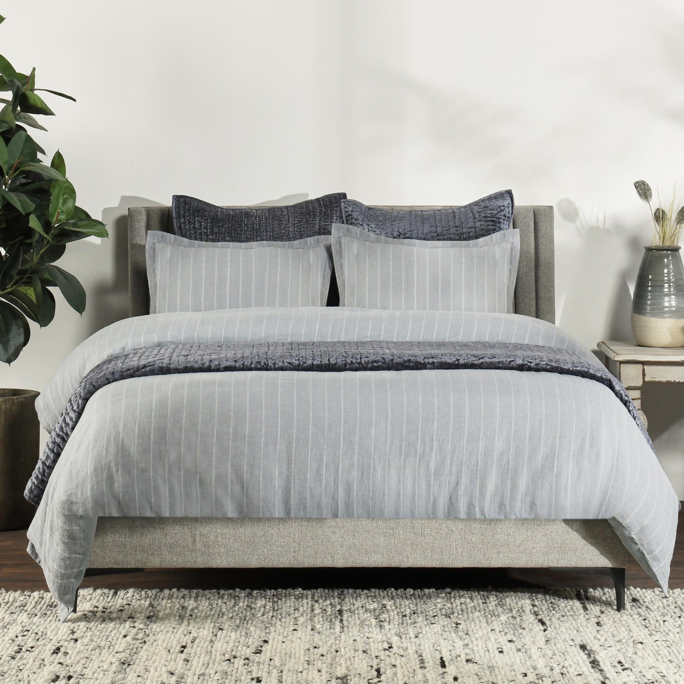 Monaco Sea Fog Queen Duvet — view 4