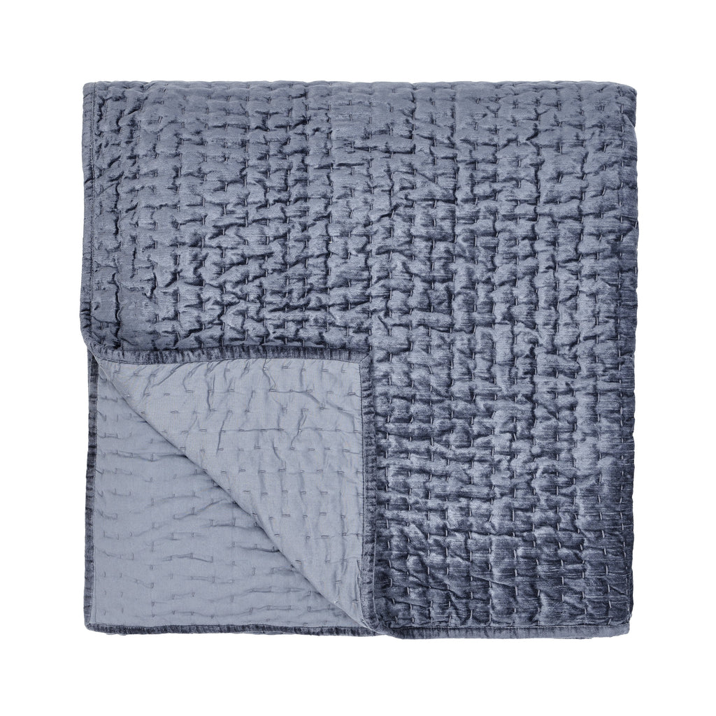 Bari Velvet Sea Fog Queen Quilt — view 3