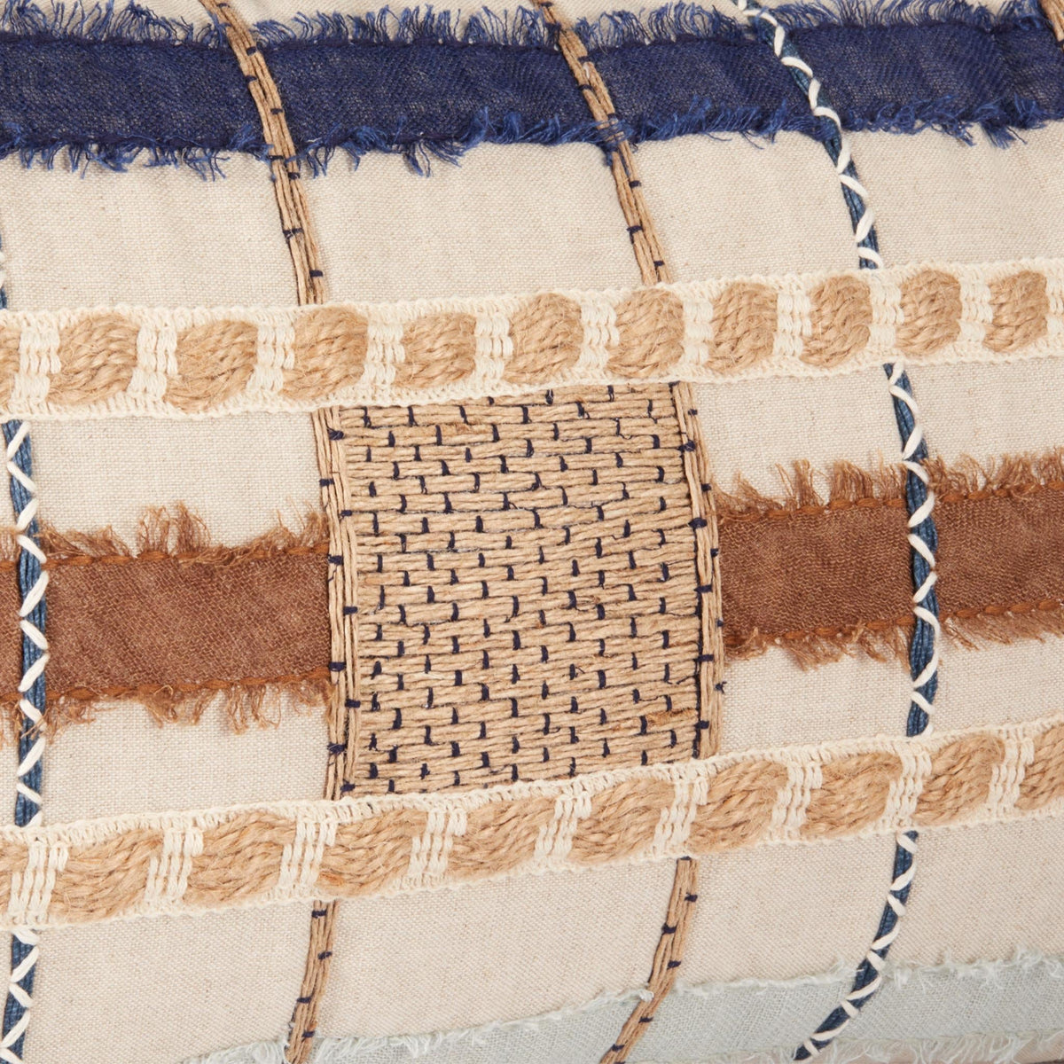 ML Stratton Blue Multi 14x26 Pillow — view 5