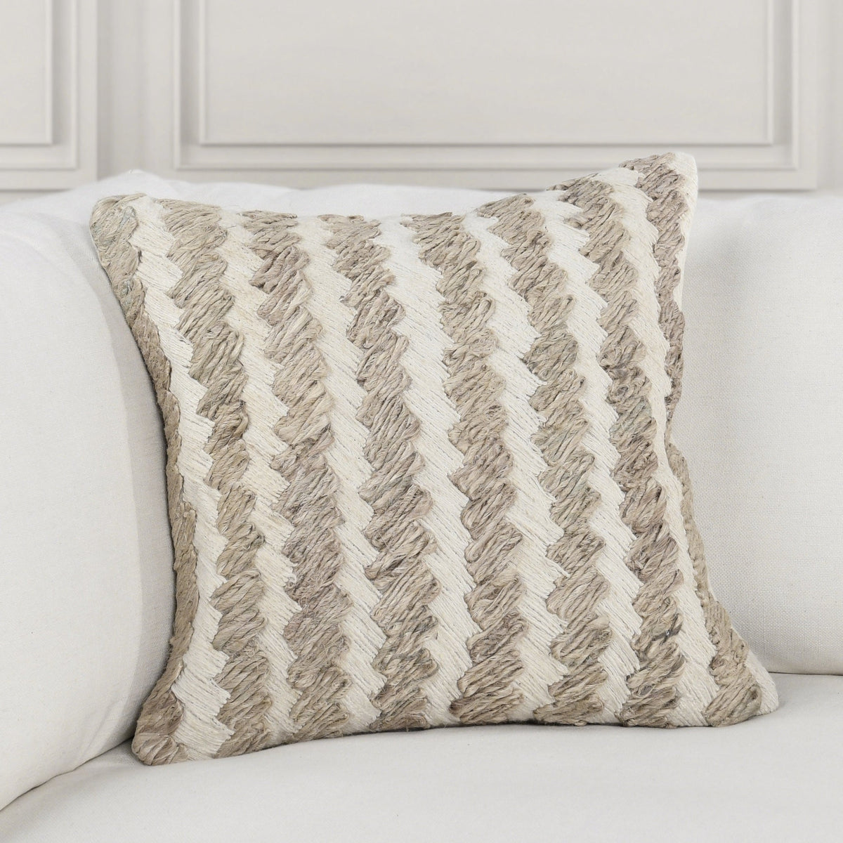 ML Burrows Ivory Multi 18x18 Pillow — view 6