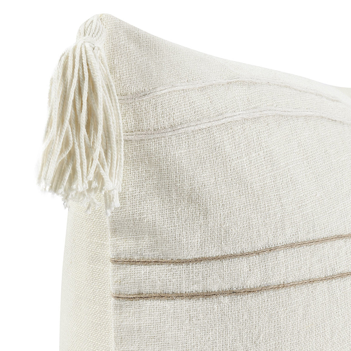 Apana Ivory/Natural 22x22 Pillow — view 5