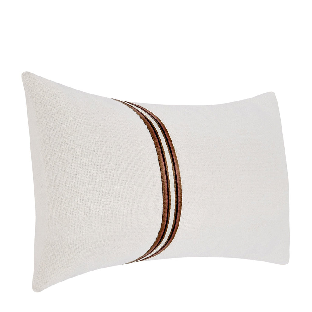 TL Ralph Ivory/ Sangria Red 14x26 Pillow — view 4