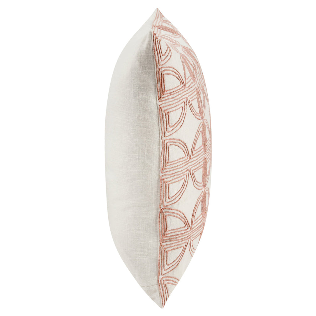 VC Elea Ivory/Blush 22x22 Pillow — view 4