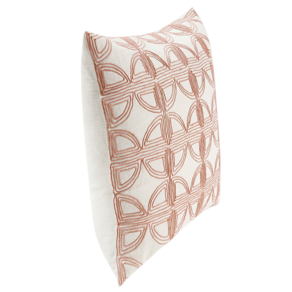 VC Elea Ivory/Blush 22x22 Pillow — view 5