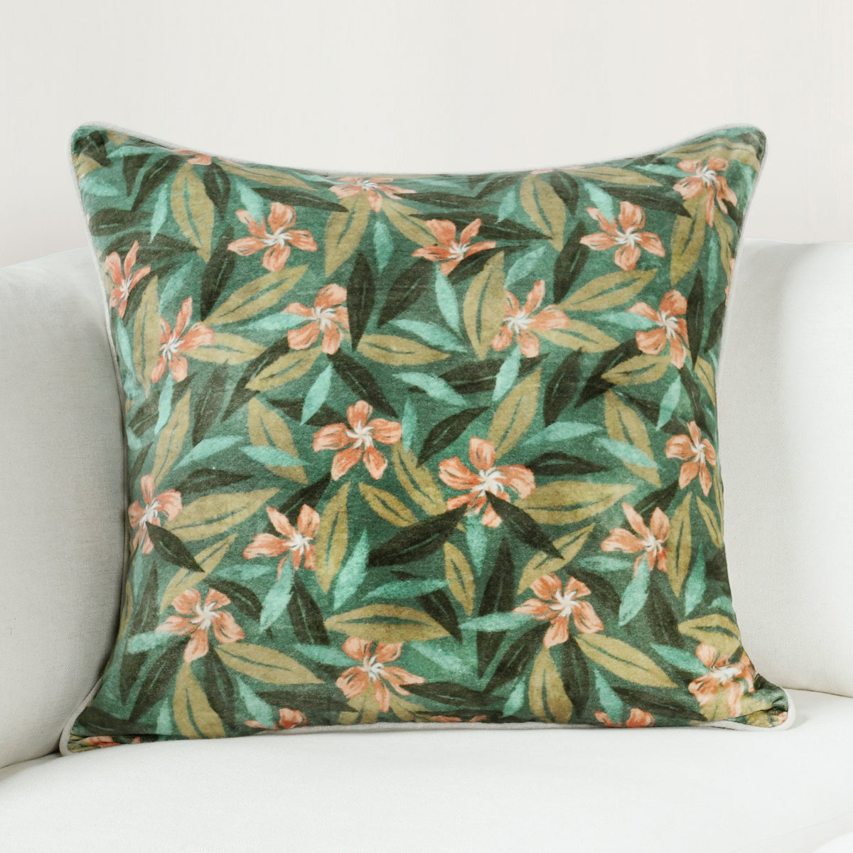 Lamia Green Multi 22x22 Pillow — view 2