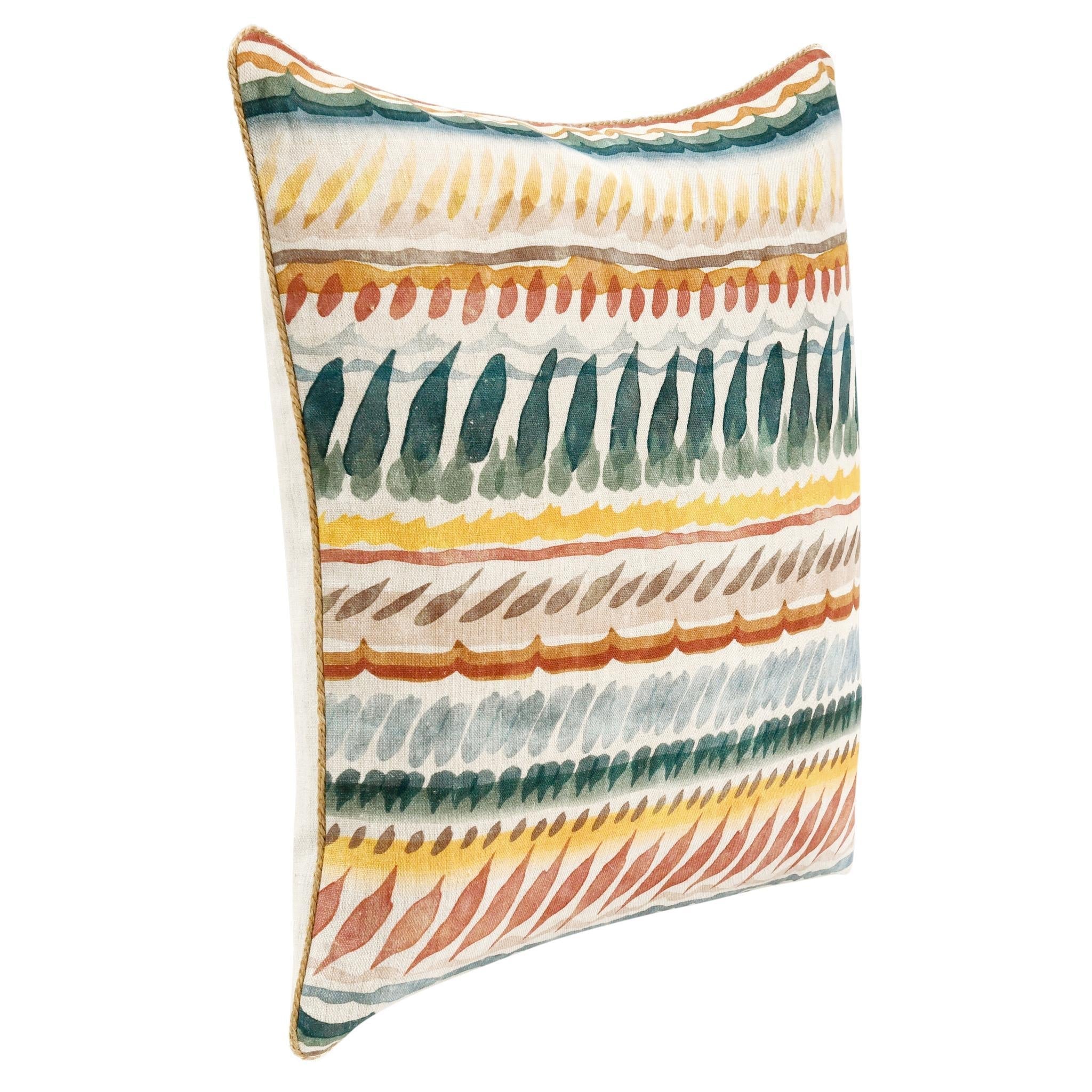 Cetara Blue Multi 22x22 Pillow — view 5
