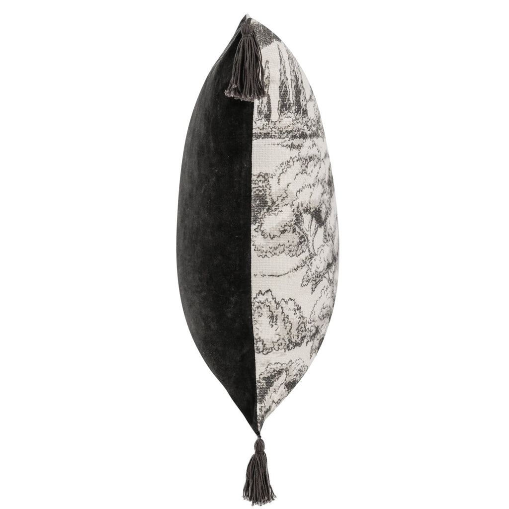 VC Stonework Charcoal 22x22 Pillow — view 4