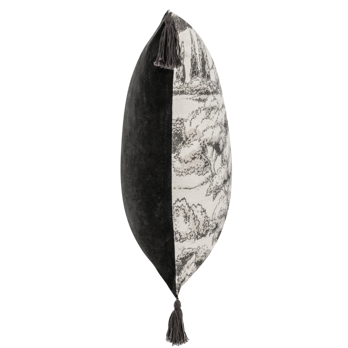VC Stonework Charcoal 22x22 Pillow — view 4
