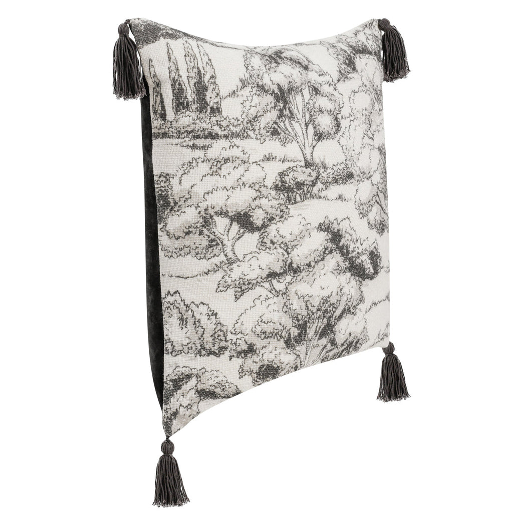 VC Stonework Charcoal 22x22 Pillow — view 5