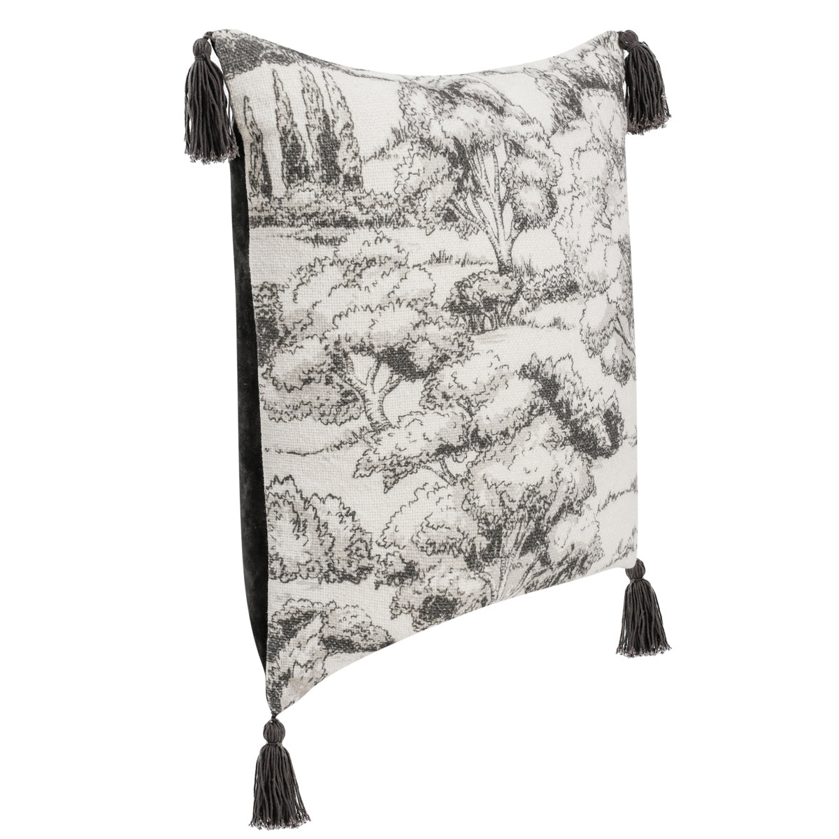 VC Stonework Charcoal 22x22 Pillow — view 5