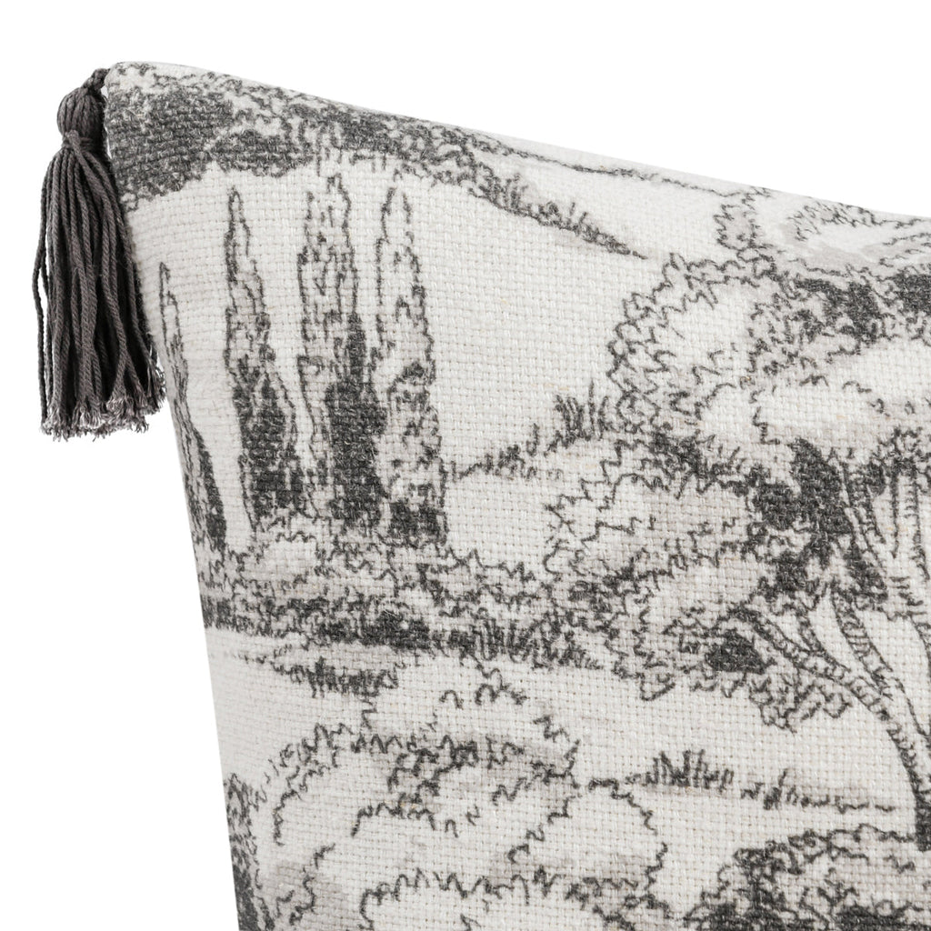 VC Stonework Charcoal 22x22 Pillow — view 6