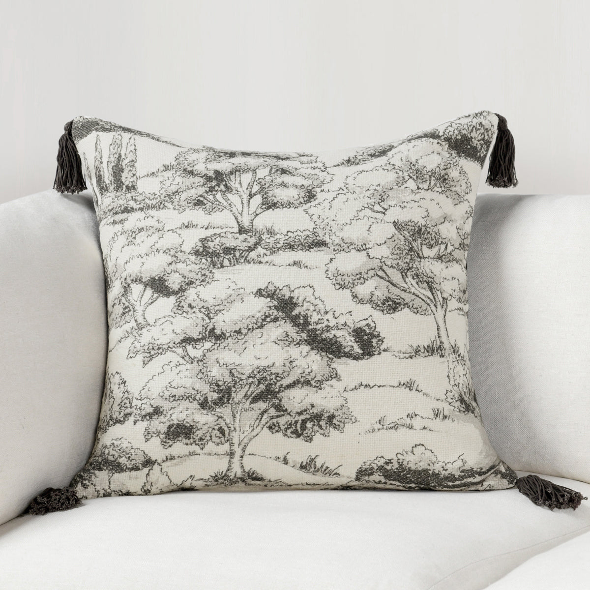 VC Stonework Charcoal 22x22 Pillow — view 2