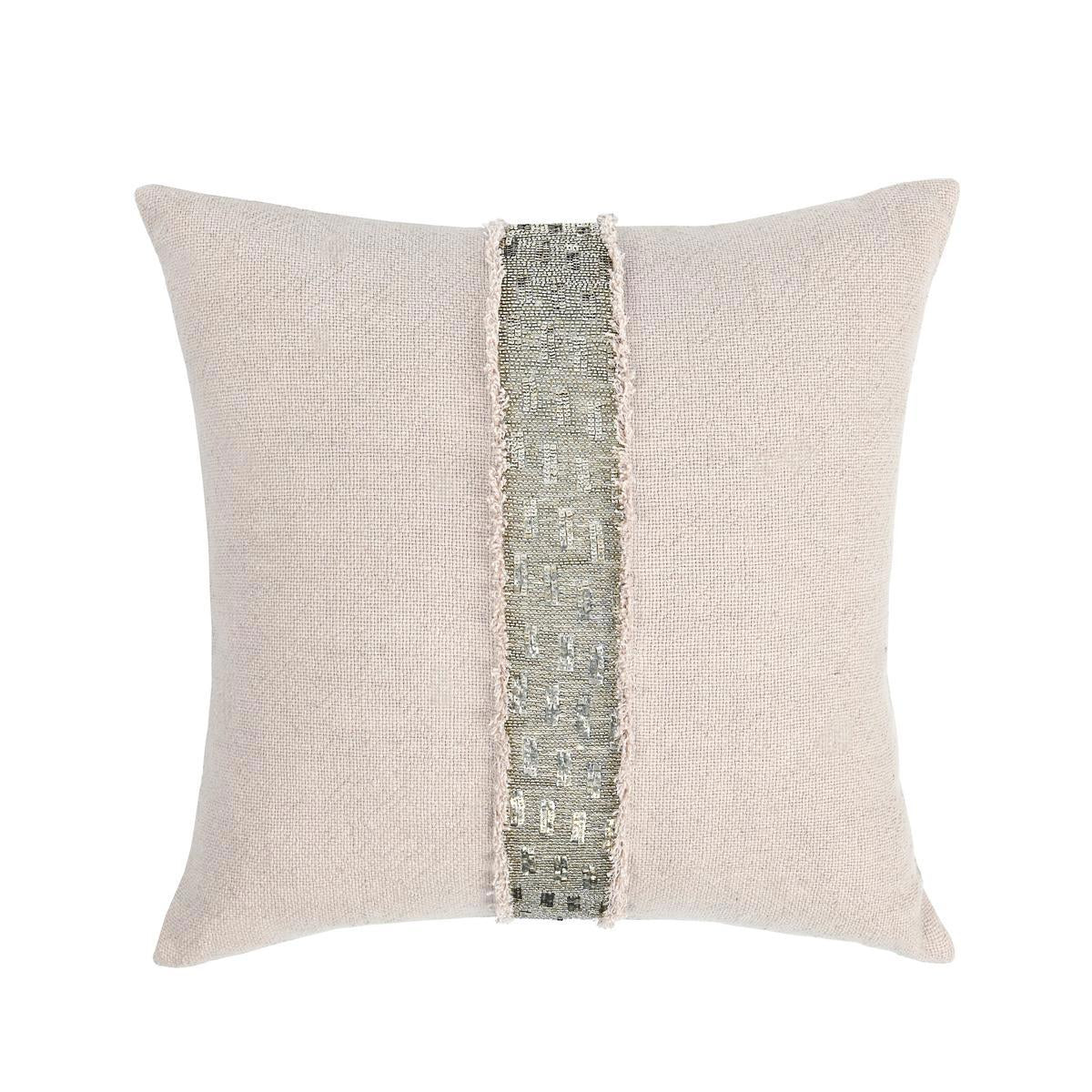 RO Lira Natural/Silver 22x22 Pillow