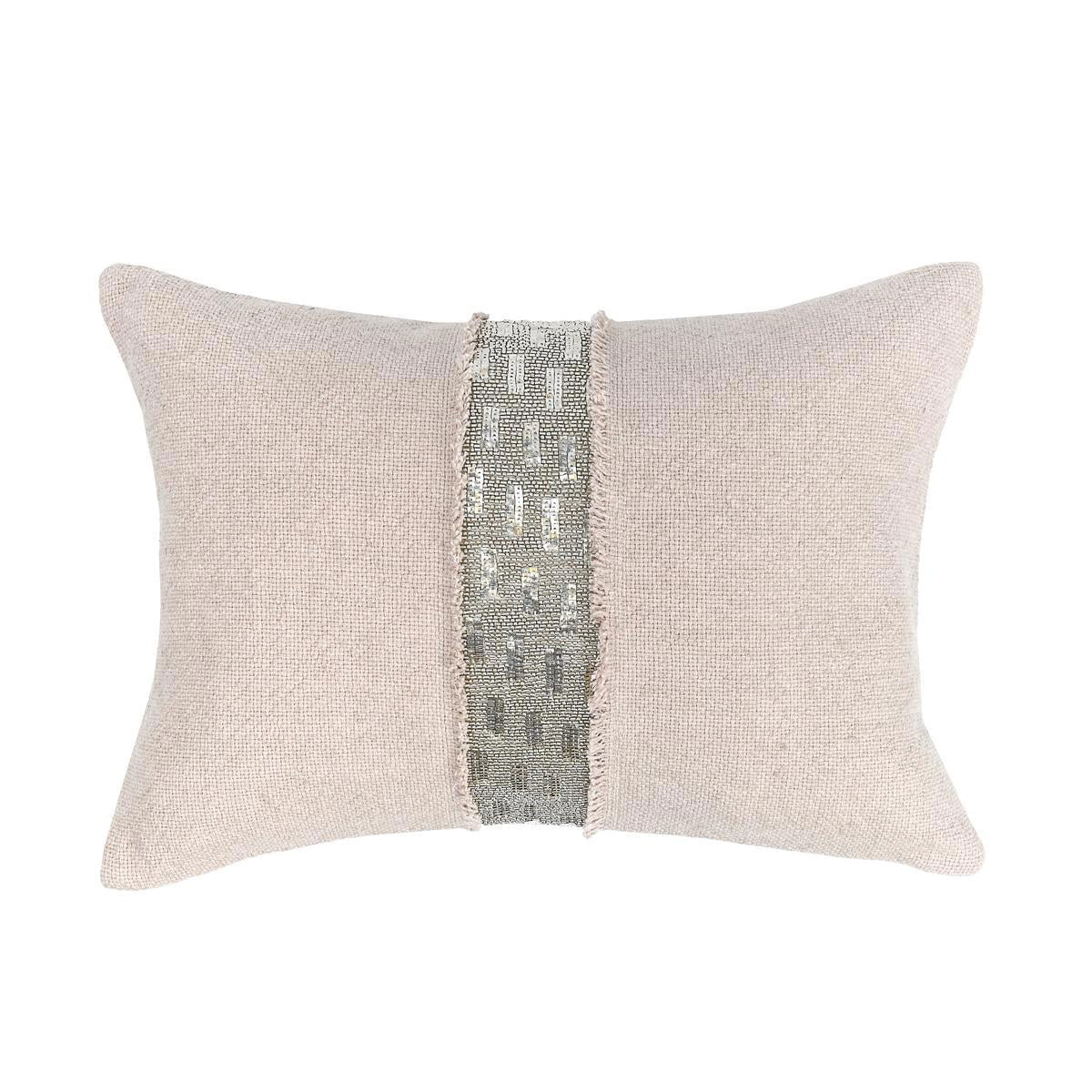 RO Lira Natural/Silver 14x20 Pillow