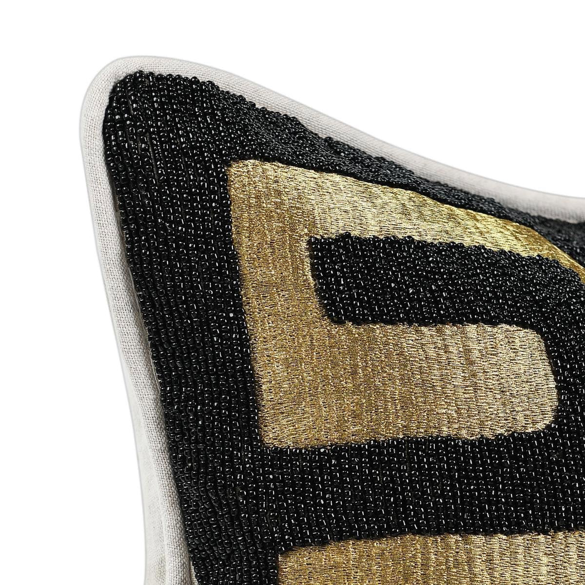 RO Dala Black/Gold 12x16 Pillow — view 6