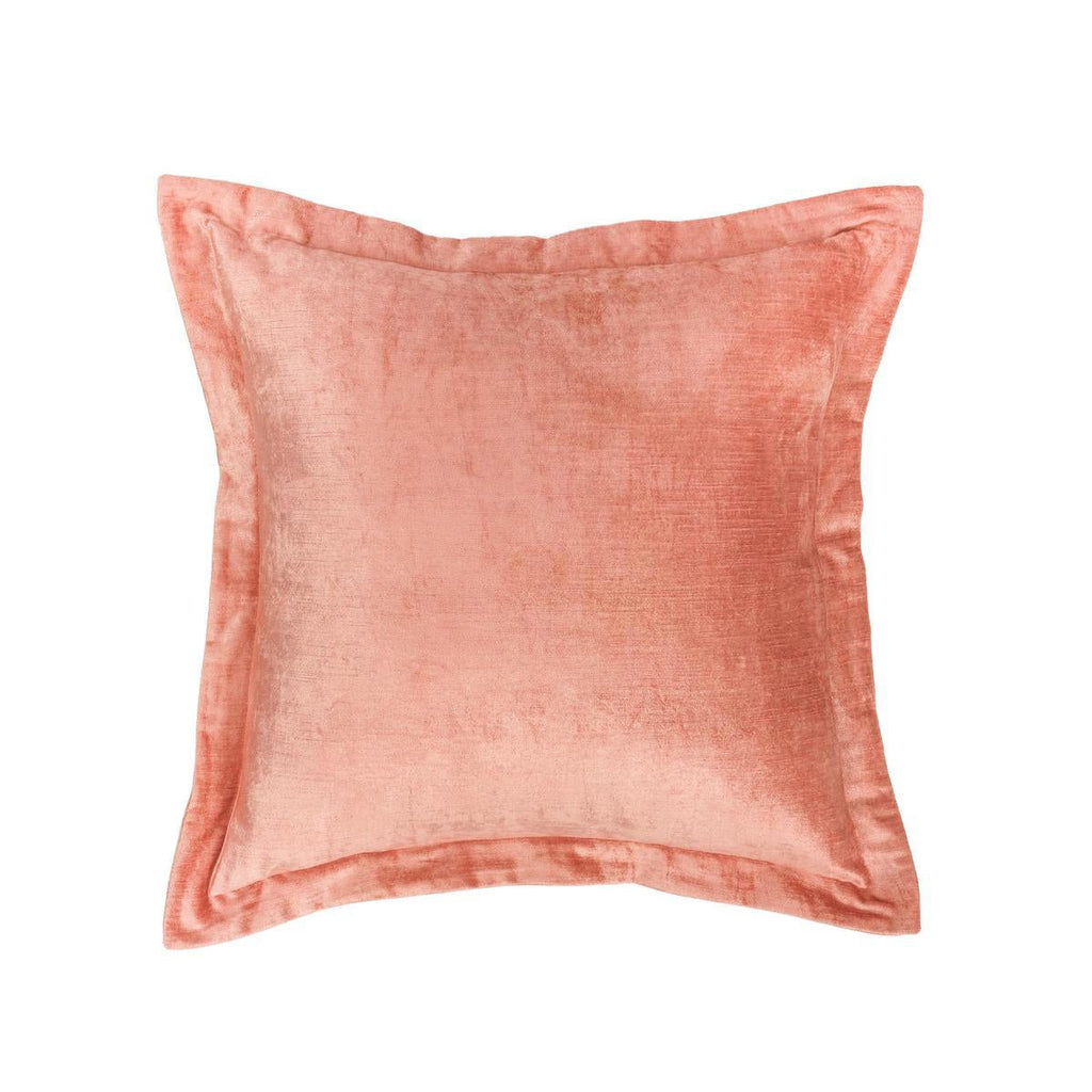 Lapis Velvet Dusty Coral 22x22 Pillow