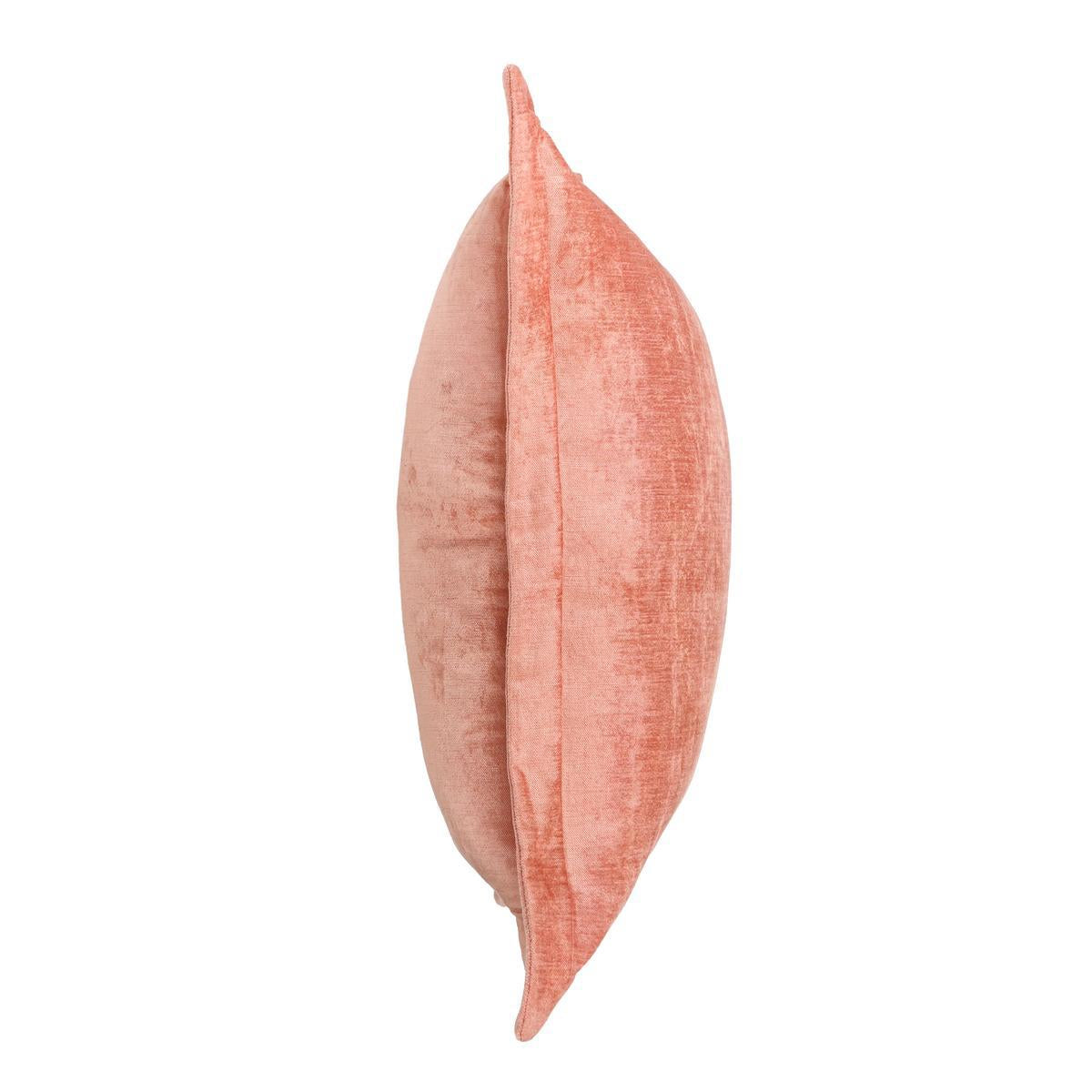 Lapis Velvet Dusty Coral 22x22 Pillow — view 3