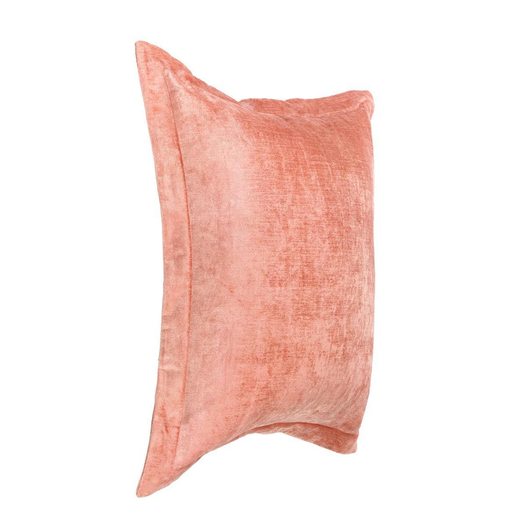 Lapis Velvet Dusty Coral 22x22 Pillow — view 4