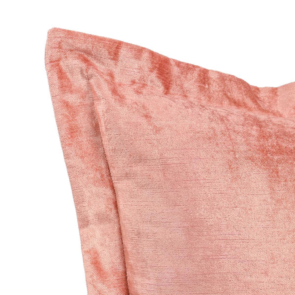 Lapis Velvet Dusty Coral 22x22 Pillow — view 5