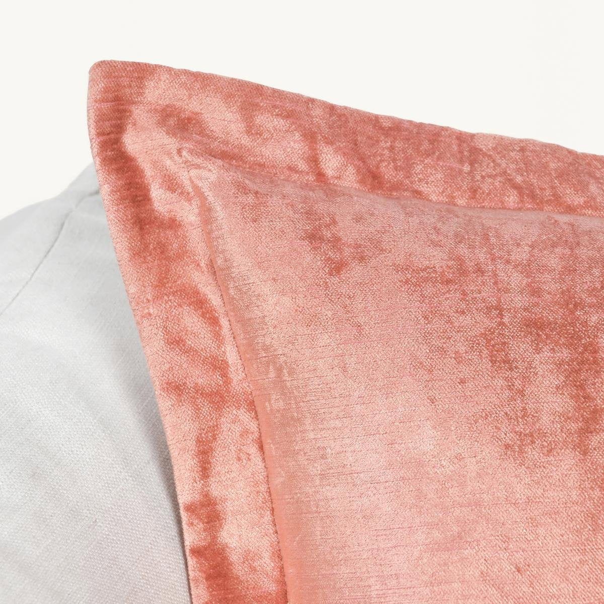 Lapis Velvet Dusty Coral 22x22 Pillow — view 6
