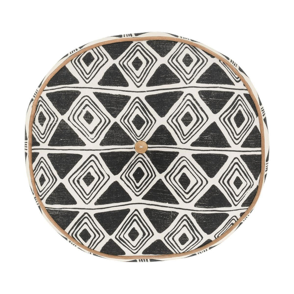 RO Nubia Black/White 18 Round Pillow