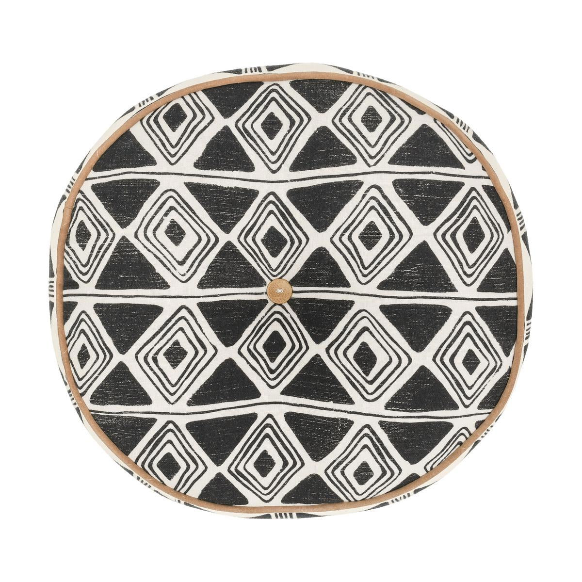 RO Nubia Black/White 18 Round Pillow