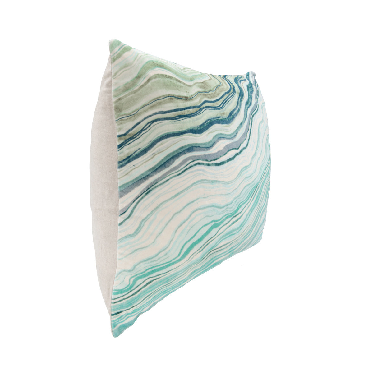 EQ Zircon Blue Multi 22x22 Pillow — view 5