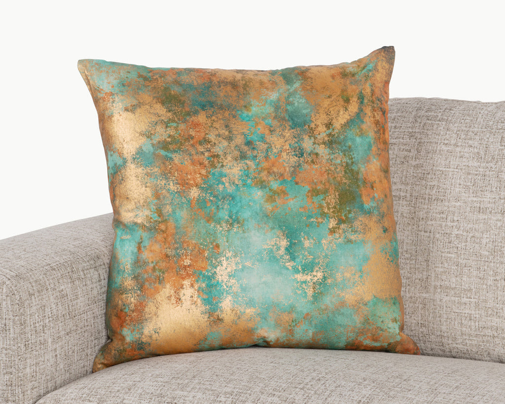 EQ Onara Turquoise/Copper 22x22 Pillow — view 2