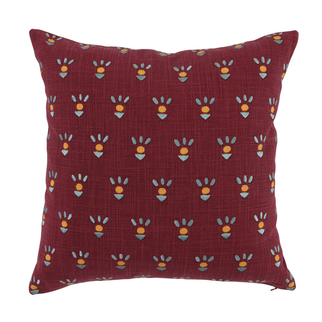 Monica Rasberry Red 18X18 Pillow