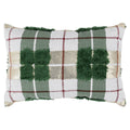 Plaid Texture Green Multi 14x20 Pillow