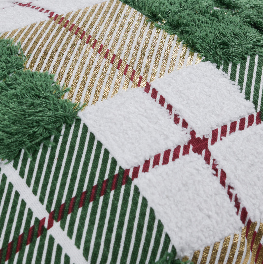 Plaid Texture Green Multi 14x20 Pillow — view 3