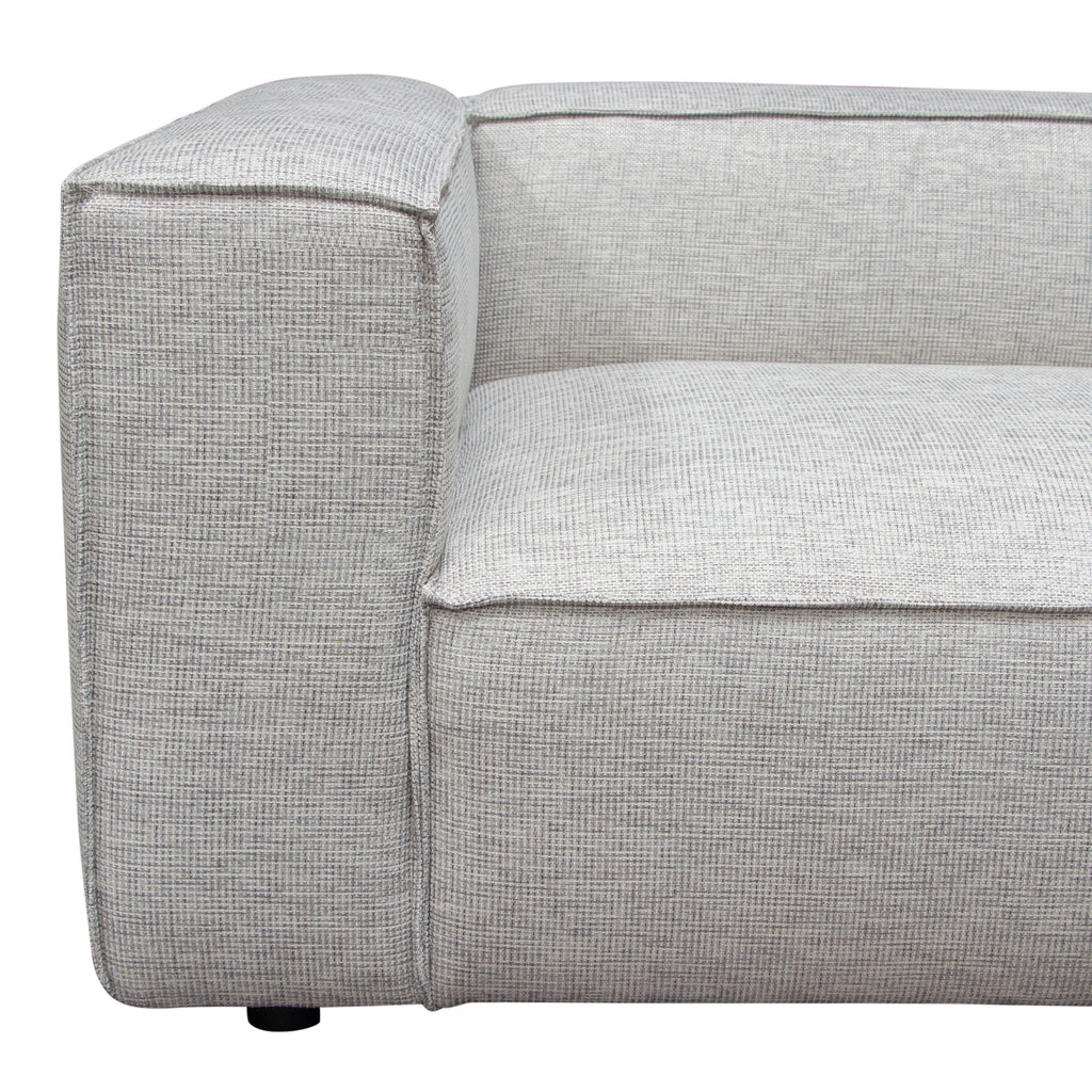 Vice 2PC Modular Sofa in Barley Fabric by Diamond Sofa - styled in a staged room by Center Stage Home Design