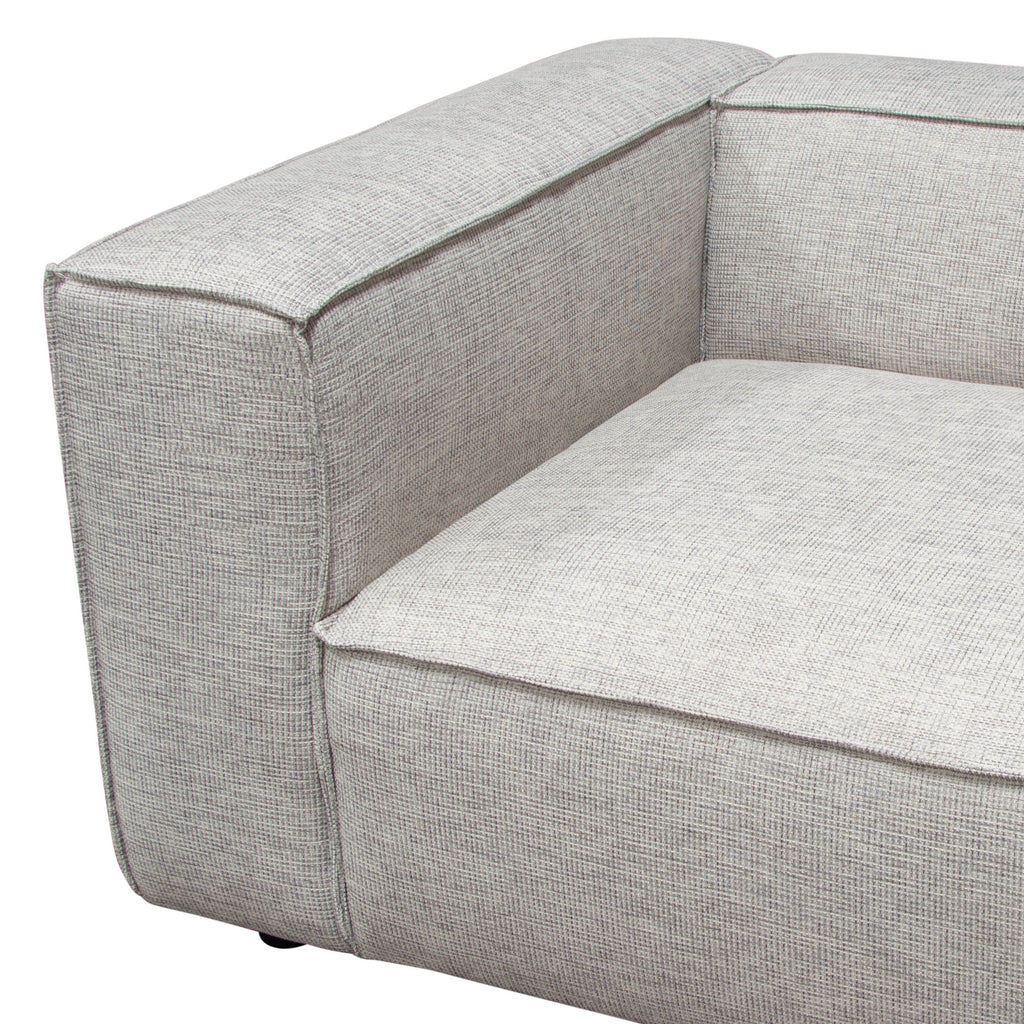 Vice 2PC Modular Sofa in Barley Fabric by Diamond Sofa - styled in a staged room by Center Stage Home Design