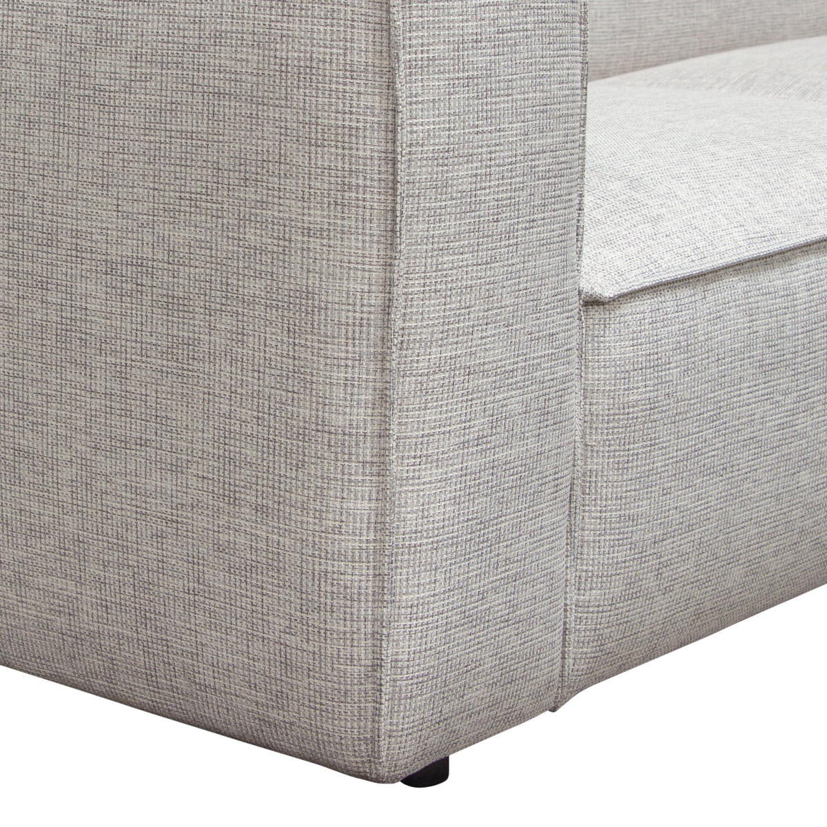 Vice 2PC Modular Sofa in Barley Fabric by Diamond Sofa - styled in a staged room by Center Stage Home Design