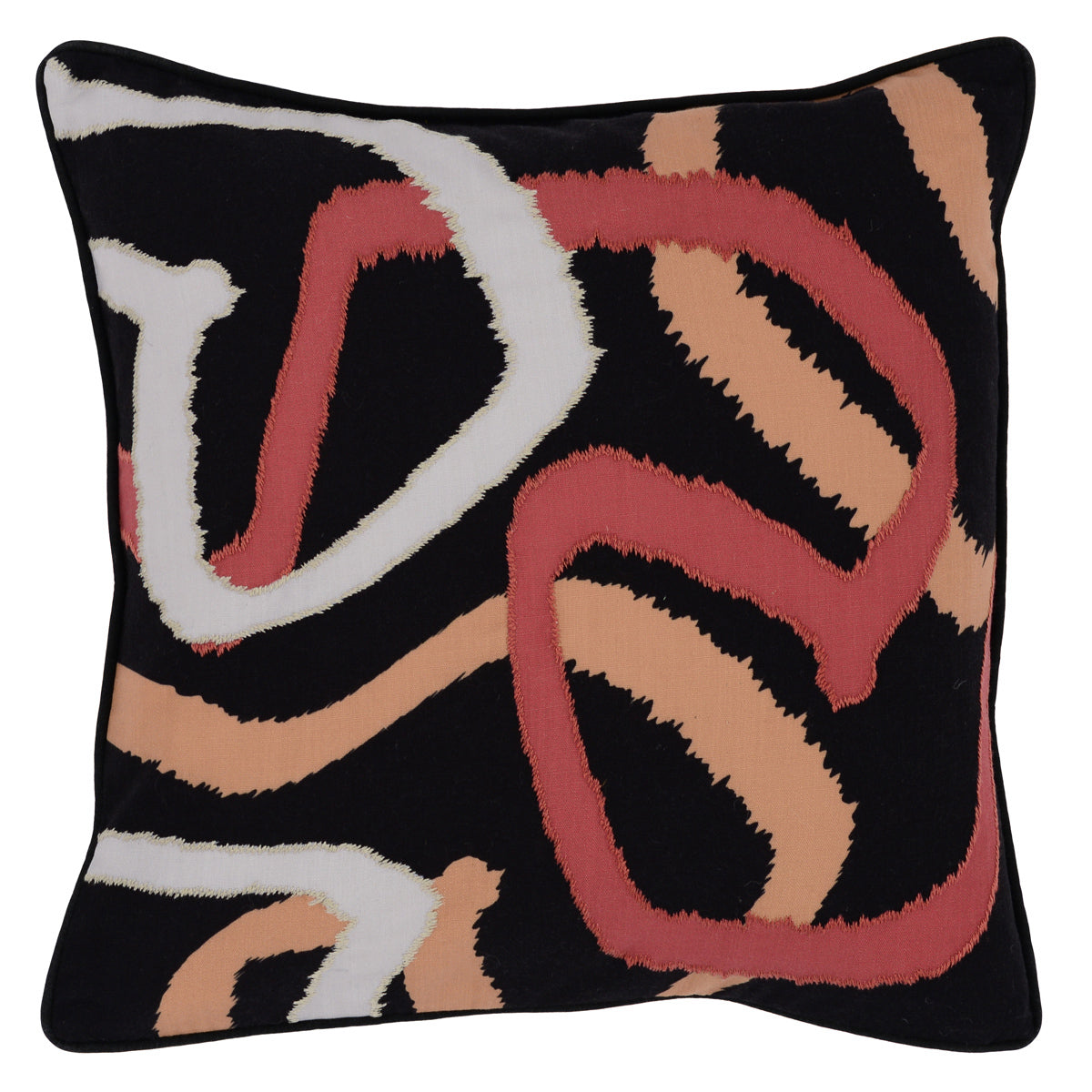 Indoor/Outdoor Atlas Black Multi 22x22 Pillow — view 2