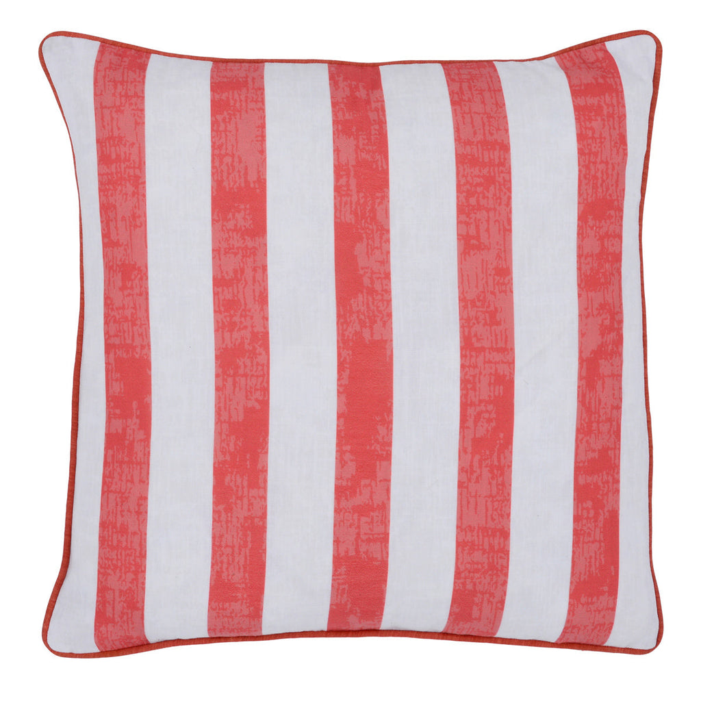 Indoor/Outdoor Milton Red 22x22 Pillow