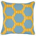 Indoor/Outdoor Gaines Yellow/Blue 20x20 Pillow