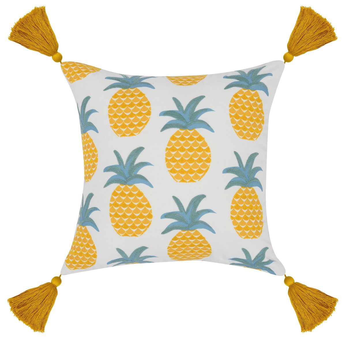 Indoor/Outdoor Sonoma Yellow Multi 18x18 Pillow — view 2