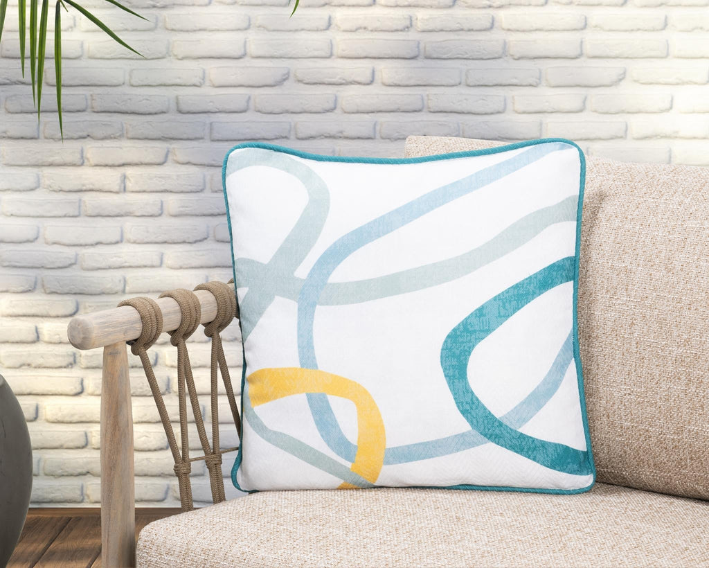 Indoor/Outdoor Fulton Multi 18x18 Pillow — view 3