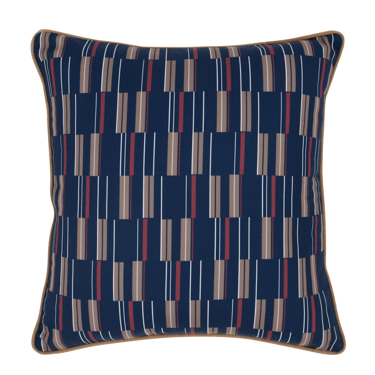 Indoor/Outdoor Nantucket Blue Multi 22x22 Pillow