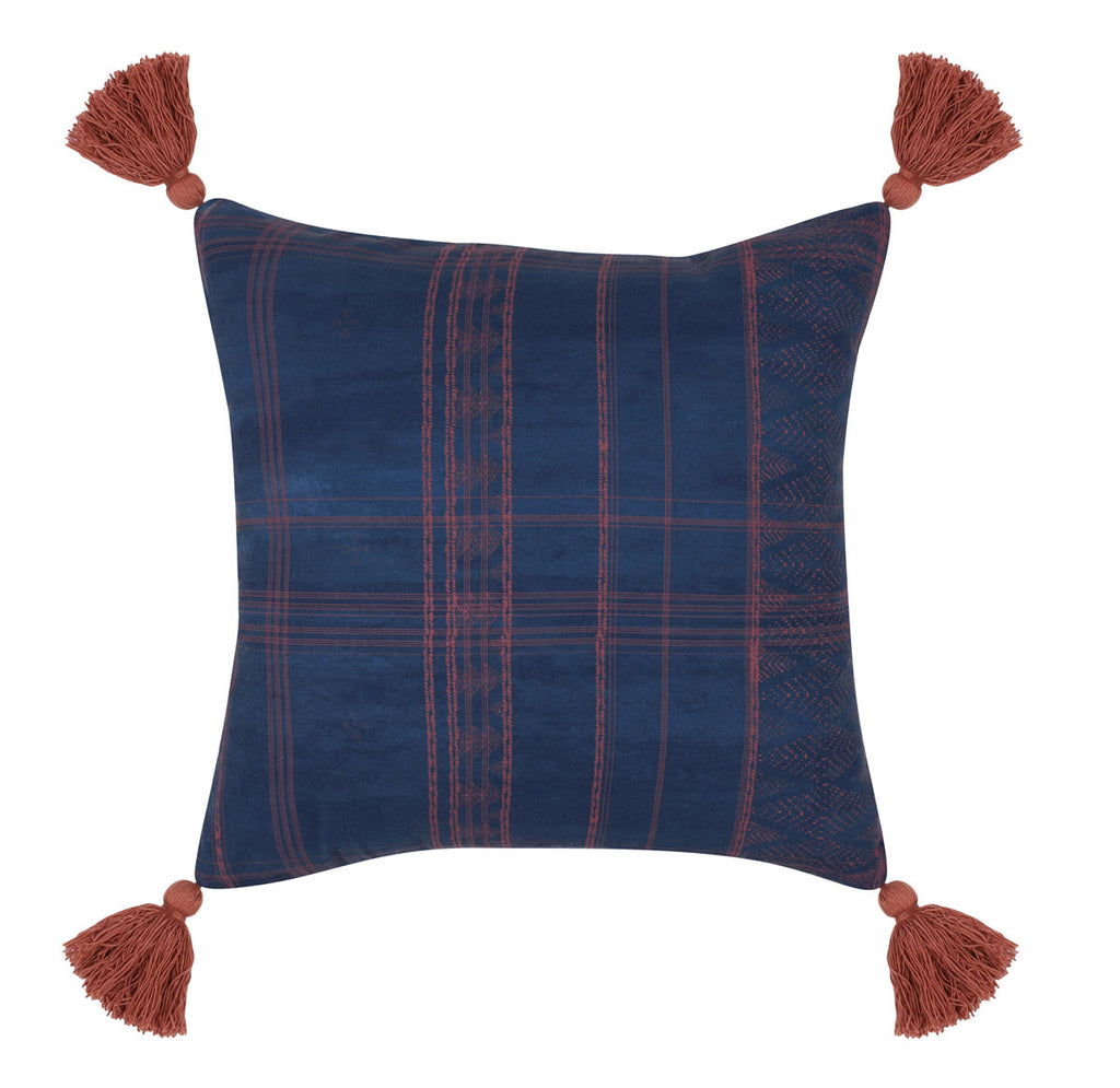 Indoor/Outdoor Cannon Dark Blue/Red 20x20 Pillow