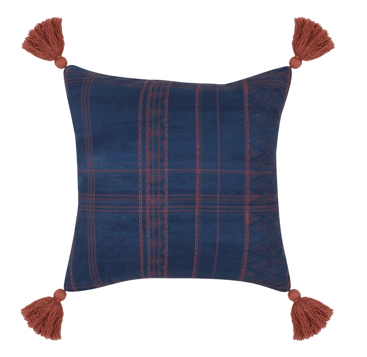 Indoor/Outdoor Cannon Dark Blue/Red 20x20 Pillow
