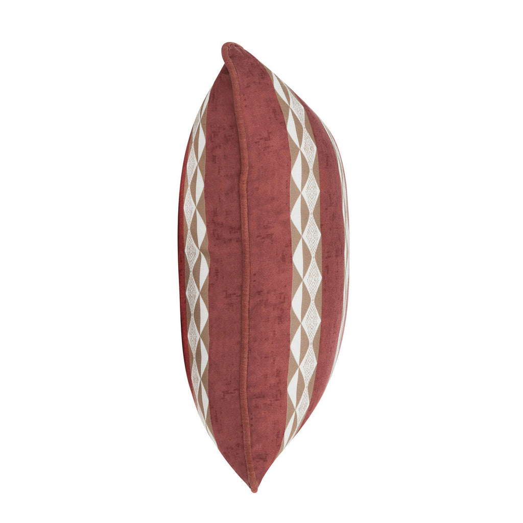 Indoor/Outdoor Delray Clay Red 18x18 Pillow — view 2
