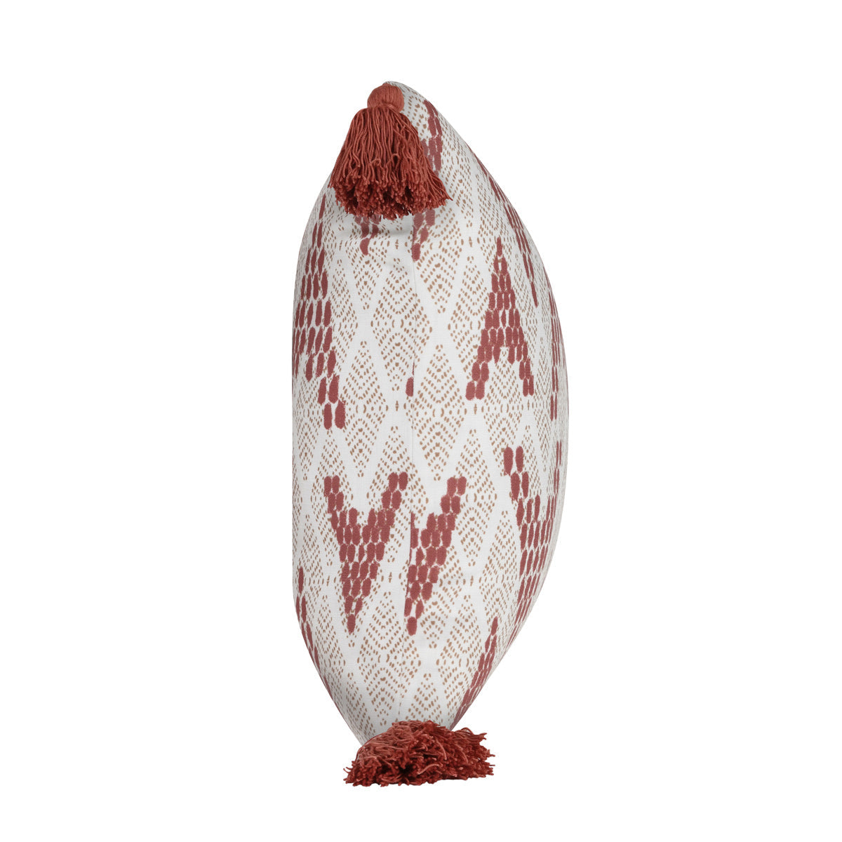 Indoor/Outdoor Sanibel Natural/Clay Red 20x20 Pillow — view 2