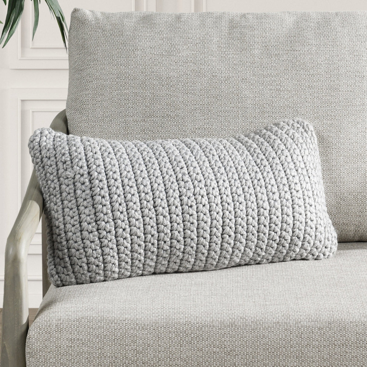 Performance Prism Light Gray 14x26 Pillow — view 6